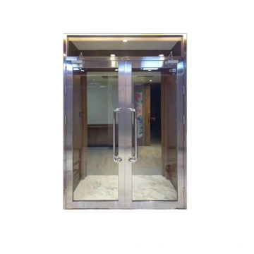Design especial de vidro dobrável amplamente usado portas de vidro de alumínio à prova de fogo para comércio